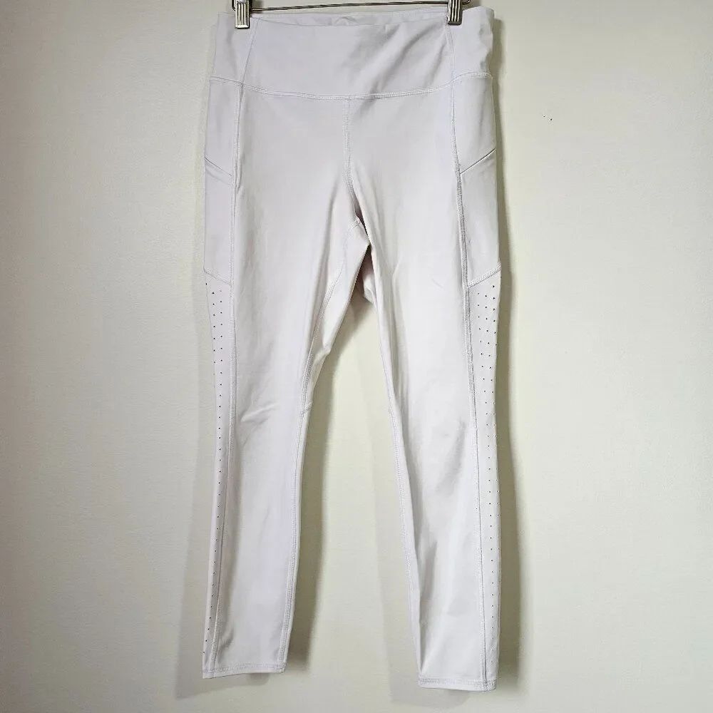 EUC ATHLETA WHITE LEGGINGS SIZE MEDIUM WOMENS